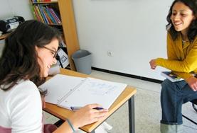 Volunteer Language Courses A Mongolian language students during a lesson at her placement in Mongolia