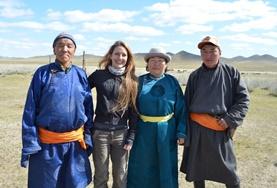 Volunteer Mongolia A volunteer spends time with her nomad host family during a cultural immersion project in Mongolia.