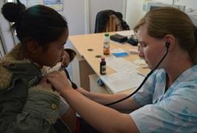 Volunteer Medical Electives A Medical Elective volunteer inspects a patient's vital signs at a placement in Mexico