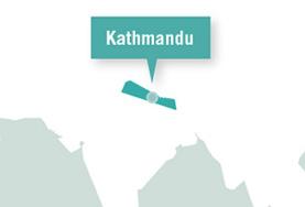 Volunteer Nepal A map showing Kathmandu, Nepal, where our global gap year volunteers help with worthwhile Himalayan Conservation or Medicine work.