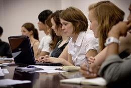 Volunteer Law & Human Rights Human rights volunteers participating in a meeting