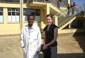 Volunteer Ethiopia A Medicine volunteer and a local doctor at a medical internship placement in Ethiopia.