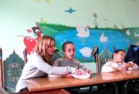 Volunteer Morocco A Speech Therapy intern helps with caring for disabled children with communication difficulties at our volunteer placement in Morocco.
