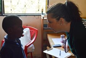 Volunteer Tanzania A Speech Therapy intern gains work experience by assessing a child in Tanzania with speech and language difficulties.
