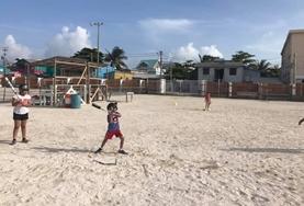 Volunteer Sports A child participates during a sporting activity in Belize