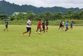 Volunteer Samoa A local sports team plays a friendly practice rugby match as part of our volunteer Rugby placement in Samoa.